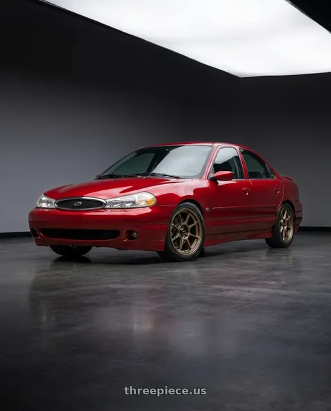 1999 Ford Contour SVT with Konig 57BZ Dekagram 4x108 16x8 +40 Gloss Bronze wheels