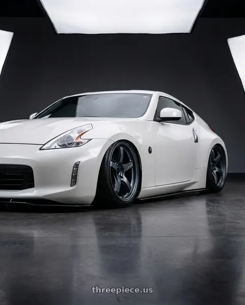 2019 Nissan 370Z with Gram Lights 57CR 5x114.3 19x8.5+35 Gunblue II wheels