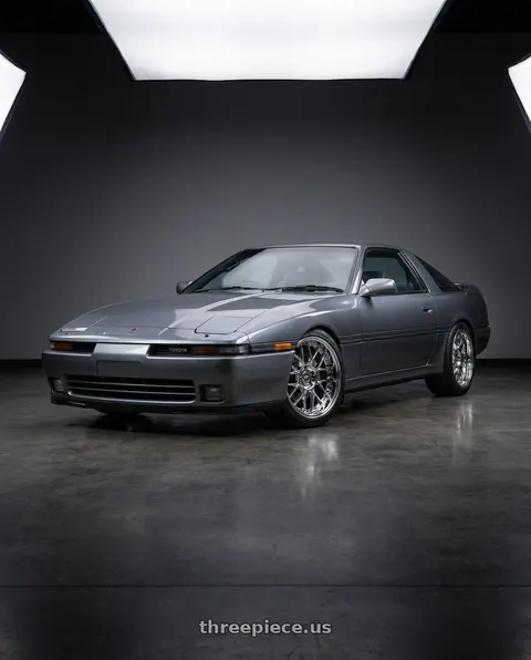 1991 Toyota Supra with ESR Wheels CS18 5x114.3 18x9.5 +35 Vacuum Chrome wheels
