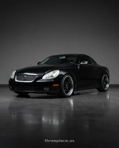 2005 Lexus SC430 with ESR Wheels CS18 5x114.3 18x9.5 +35 Gloss Black wheels
