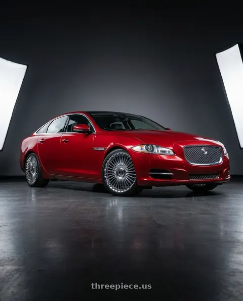 2014 Jaguar XJ with DOLCE LUXURY TRENTO 6x135/6x139.7 22x9.5 +35 Chrome wheels