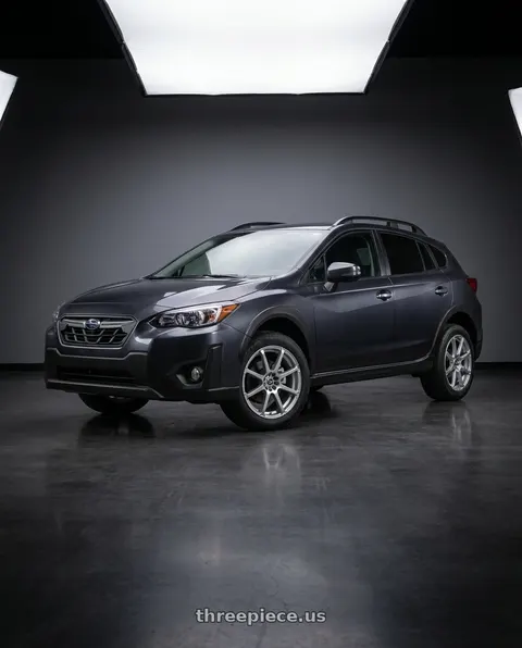 2022 Subaru Crosstrek Sport with Enkei EDR9 5x100/114.3 17x8+45 Silver wheels