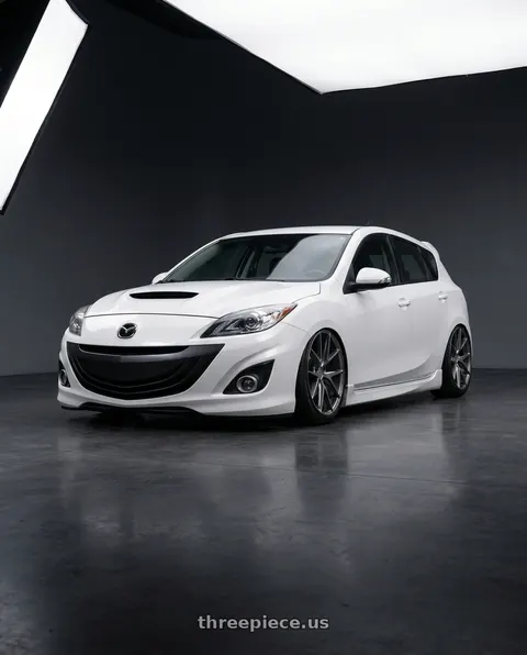 2012 Mazda 3 Mazdaspeed with Niche 1PC M116 MISANO 5X114.3 18X8 +40 MATTE GUN METAL wheels