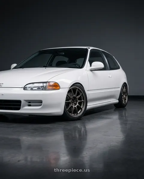 1992 Honda Civic with WedsSport TC105X 4x100 15x7.0+35 EJ Titan wheels