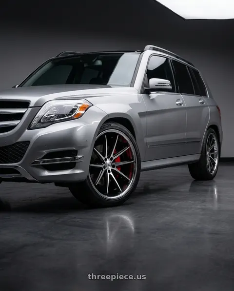 2015 Mercedes-Benz GLK350 4Matic with Asanti Black ABL-5 ALTAIR 5X112 20X8.5 +38 MACHINED FACE W/ SS LIP wheels