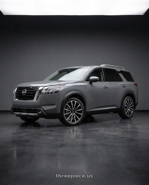 2026 Nissan Pathfinder Platinum with Cavallo CLV-47 5x114.3/5x120 20x8.5 +35 Gloss Black & Machined wheels