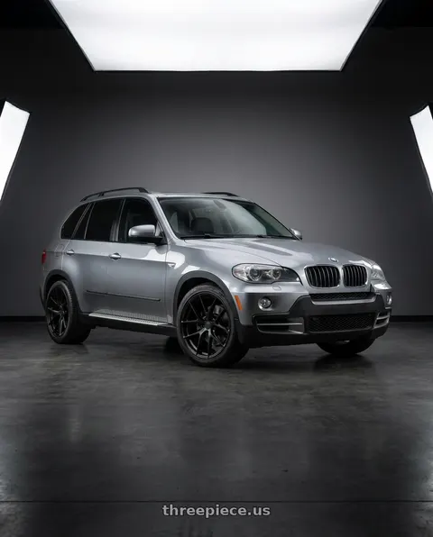 2010 BMW X5 with Aodhan AFF7 5x120 20x10.5+35 Matte Black wheels