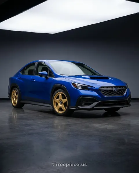 2025 Subaru WRX with fifteen52 CHICANE 5x114.3 / 5x100 18x8.5 +35 GOLD (GLOSS GOLD) wheels