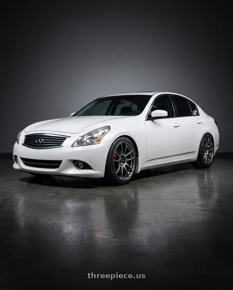2014 INFINITI Q50 with Vors TR4 5x114.3 19x8.5  +35 Hyper Black wheels