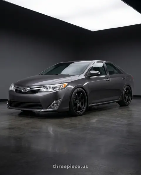 2012 Toyota Camry with KATANA RACING KR08 5x114.3 18x8 +40 Matte Black wheels