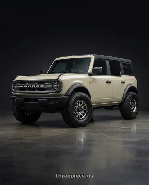 2026 Ford Bronco with Method Race Wheels 305MB NV 6x139.7 17x8.5 +0 MACHINED - MATTE BLACK LIP wheels