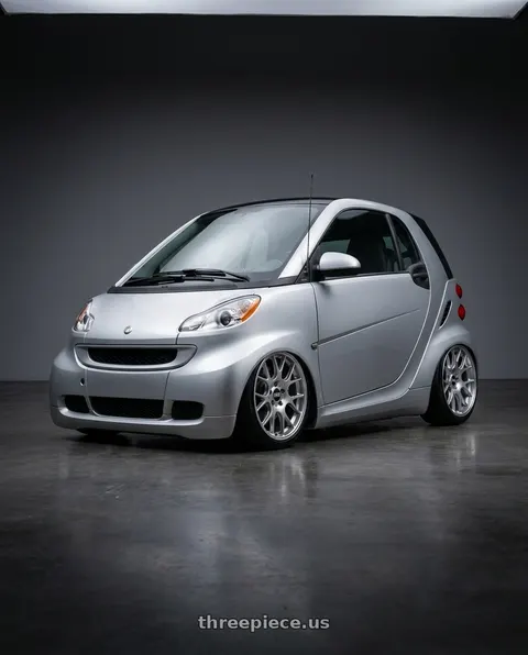 2009 Smart Fortwo with BBS CH-R 5x120 19x9.5 +35 Brilliant Silver Polished Rim Protector wheels