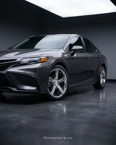 2022 Toyota Camry SE with Cavallo CLV-5 5x114.3 18x8 +35 Nano Chrome wheels