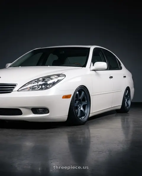 2005 Lexus ES330 with Gram Lights 57DR 5x114.3 17x9.0+12 Gunblue II wheels