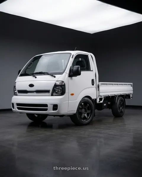2018 Kia K2500 with 9six9 SIX-1 Truck 6x139.7 18X9 +0 Matte Black wheels