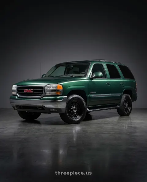 2002 GMC Yukon with Vision HD 84H 6x139.7 16x7+0 Gloss Black wheels