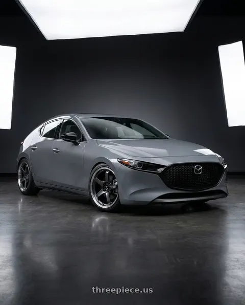 2025 Mazda 3 2.5 Carbon Turbo with Advan Racing GT BEYOND 5x114.3 19x8.5 +45 RACING TITANIUM BLACK wheels