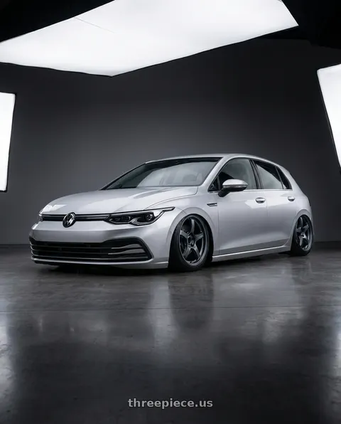 2024 Volkswagen Golf R with Gram Lights 57CR 5x112 19x9.5+25 Gunblue II wheels