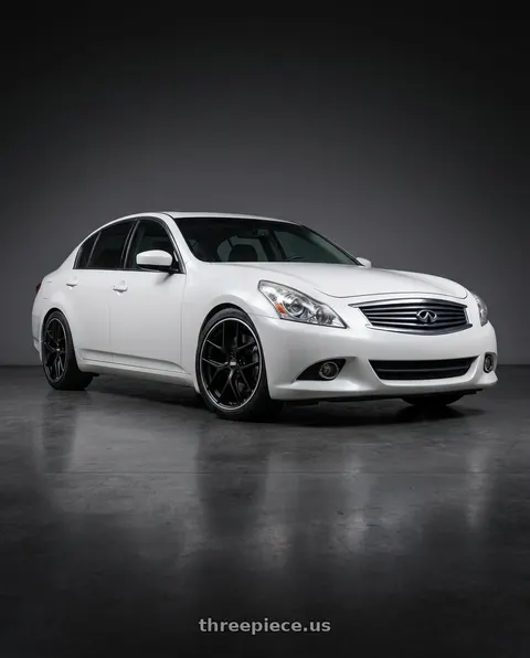 2012 INFINITI G37 with BBS CC-R 5x114.3 19x8.5+30 Satin Black wheels