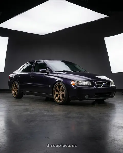 2005 Volvo S60 with KATANA RACING KR08 5x108 18x8 +40 Matte Bronze wheels