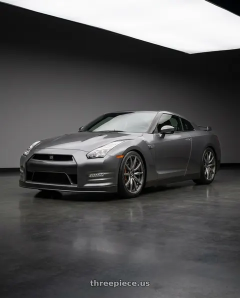 2020 Nissan GT-R with MST Wheels DELTA 5x114.3 18x8.5 +35 Matte Gunmetal wheels