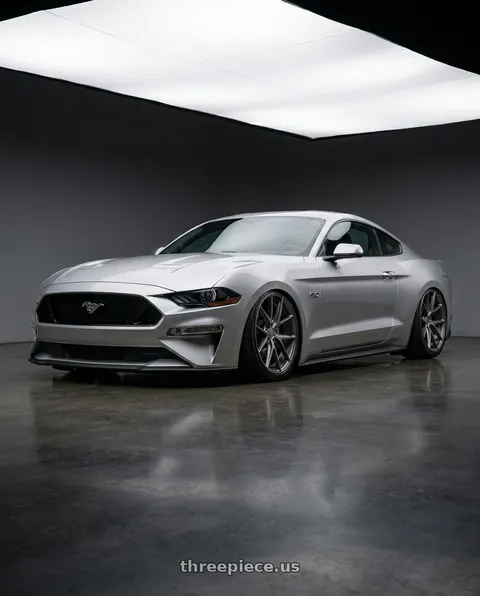 2018 Ford Mustang with Niche 1PC M116 MISANO 5X114.3 20X10.5 +30 MATTE GUN METAL wheels