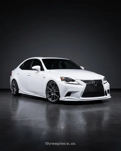 2016 Lexus IS350 with Enkei TS-V 5x114.3 18x8.5+25 Storm Grey wheels