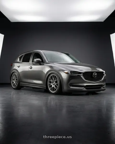 2020 Mazda CX-5 with BBS CH-R 5x114.3 19x8 +38 Satin Titanium Polished Rim Protector wheels