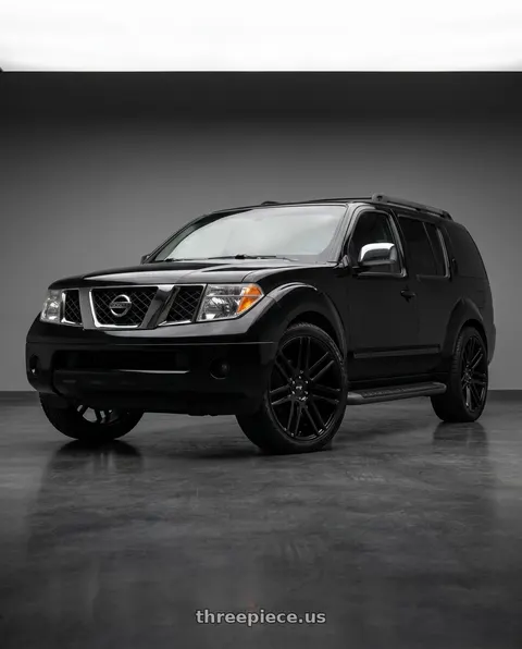 2006 Nissan Pathfinder with Niche 1PC M097 ELAN 6X139.7 24X10 +30 GLOSS BLACK wheels