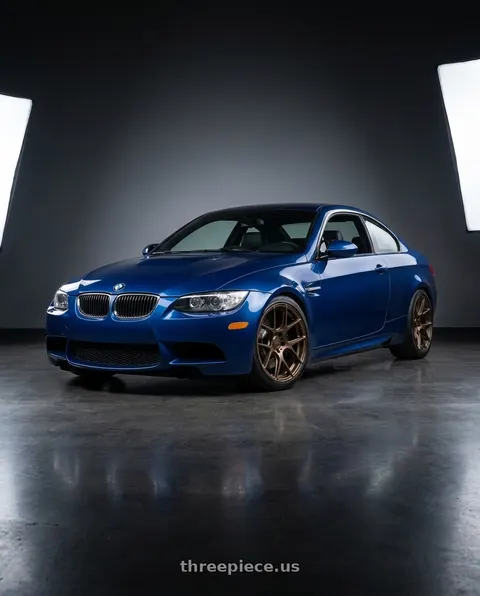 2008 BMW M3 with MRR FS1 5x114.3 18x8.5  +35 Gloss Bronze wheels