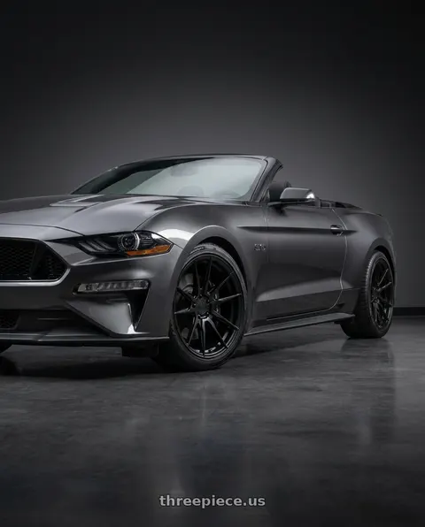 2019 Ford Mustang GT Premium with Rohana RFX2 5x114.3 20x10+40 Matte Black wheels