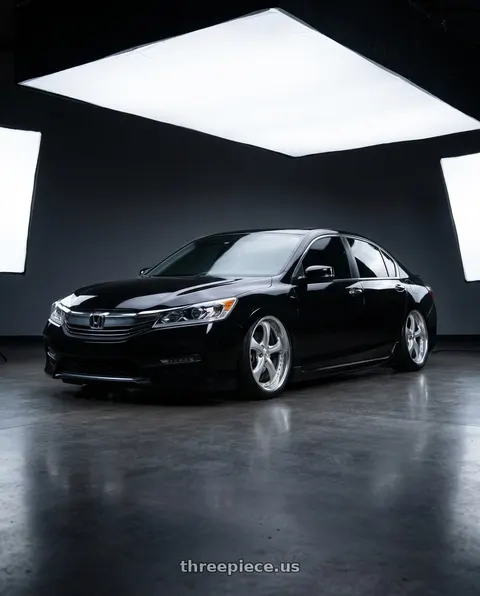 2016 Honda Accord Sport with Work Wheels VS-KF 5x114.3 19x8.5+40 Light Grey Silver O Disk STEP RIM wheels