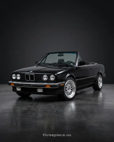 1990 BMW 325i with MST Wheels MT10 4x100/4x114.3 15x8.0 +25 Silver w/Machined Face wheels