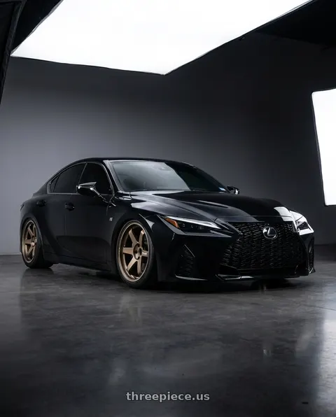 2023 Lexus IS350 with Volk Racing TE37 ULTRA M-SPEC 5x114.3 19x9.5 +22 BLAST BRONZE wheels