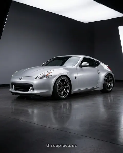 2009 Nissan 370Z with Advan RGIII 5x114.3 18x10.5+15 Hyper Black wheels