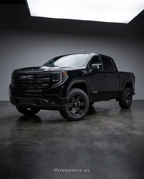 2024 GMC Sierra 1500 with RTX Slate 6x139.7 20x9 +20 Satin Black wheels