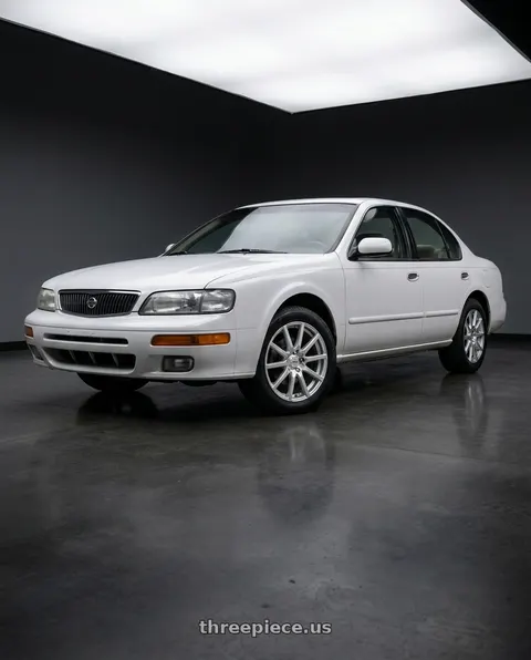 1997 Nissan Maxima GXE with V�xx Este 5x100/5x114.3 17x7.5+40 Bright Silver wheels