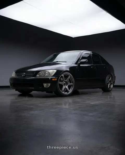 2004 Lexus IS300 with Enkei T6R 5x114.3 18x8.5+38 Gloss Gunmetal wheels
