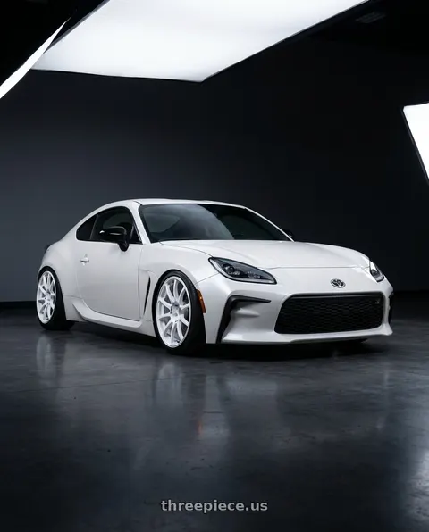 2016 Scion FR-S with Advan RCIII 5x100 17x7+43 White wheels