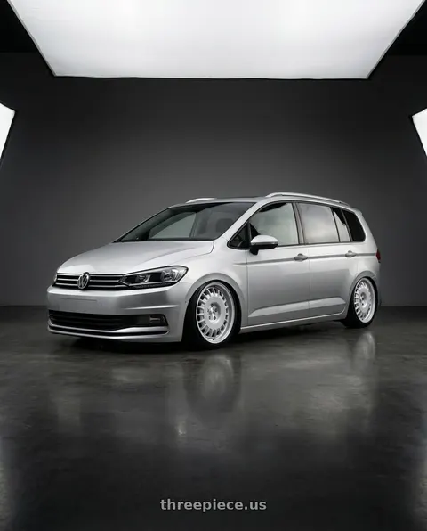 2017 Vw touran with Rotiform RC205 PMF 5X112 18x8.5 +45 GLOSS SILVER wheels