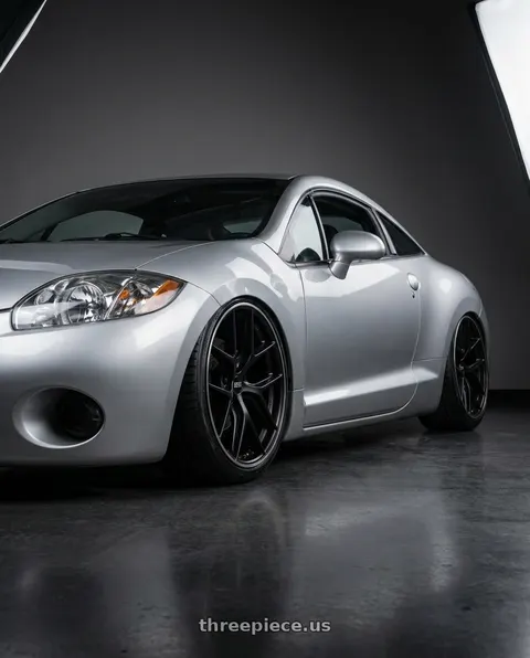 2010 Mitsubishi Eclipse with BBS CC-R 5x114.3 19x8.5+30 Satin Black wheels