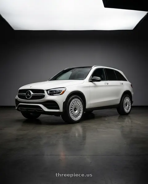 2022 Mercedes-Benz GLC300 with Rotiform 1PC R176 LHR-M BLANK 19X8.5 +35 SILVER wheels