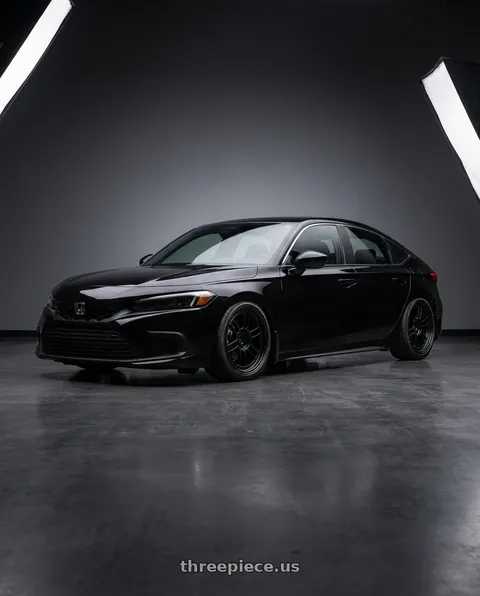 2024 Honda Civic with Enkei RPF1 5x114.3 17x7+45 Black wheels