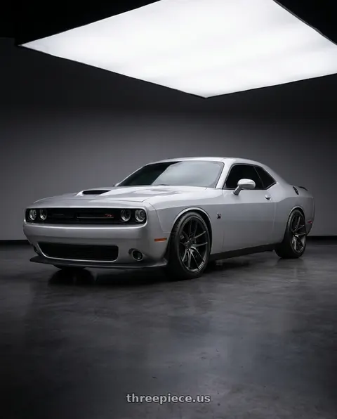 2023 Dodge Challenger R/T Scat Pack with Niche 1PC M130 TARGA 5X115 22X9 +15 MATTE BLACK DOUBLE DARK TINT wheels