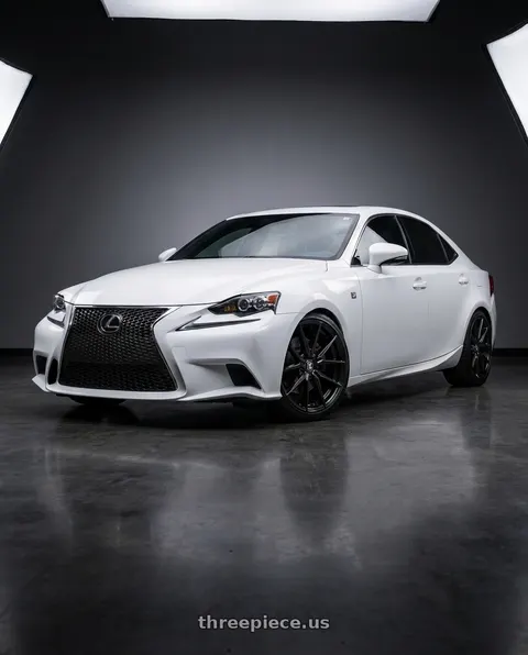 2016 Lexus IS200t F Sport with TOUREN TR94 3294 5x114.3 18x8 +35 GLOSS BLACK wheels