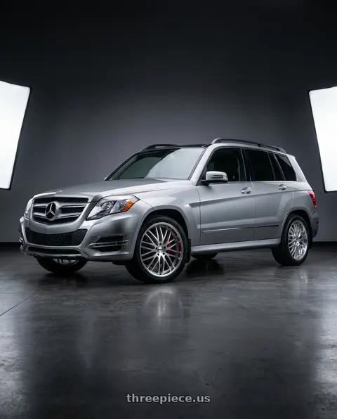 2015 Mercedes-Benz GLK350 4Matic with TSW SNETTERTON 5X112 20X8.5 +35 HYPER SILVER W/ MIRROR CUT LIP wheels