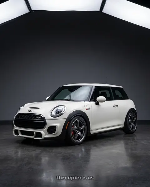 2017 mini cooper jcw with Advan Racing TC4 5x112 18x7.5 +42 RACING GUNMETALLIC & RING wheels