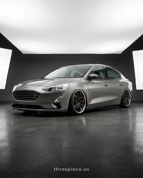 2018 Ford Focus with Work Zr10 2P 5x108 18x10.0 +38 Glim Black wheels