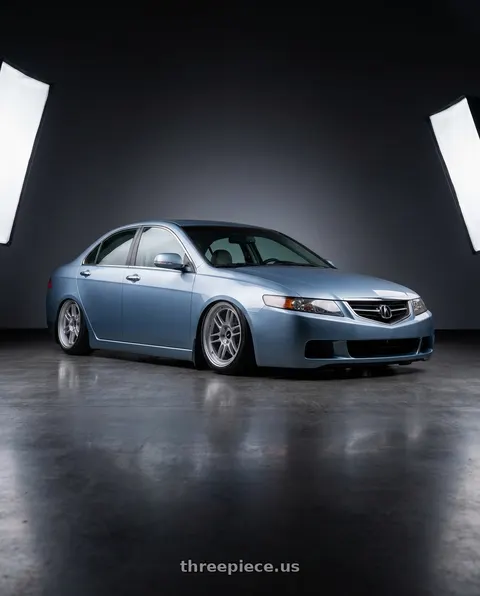 2005 Acura TSX with Enkei RPF1 5x114.3 17x8+45 Silver wheels