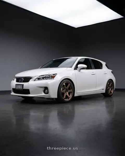 2012 Lexus CT200h with Enkei T6R 5x100 17x8+45 Matte Bronze wheels